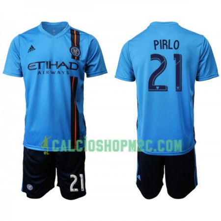 New York City FC PIRLO 21 Bambino Maglia Prima 2019/2020 Manica Corta (+ Pantaloncini)